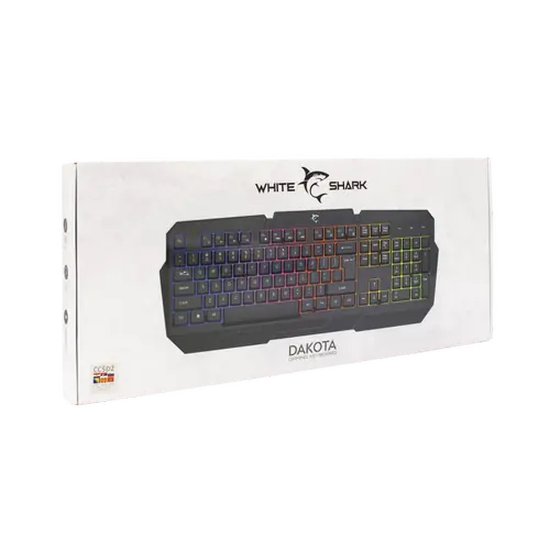 Tipkovnica WHITE SHARK GK-2105 Dakota, LED, crna, USB