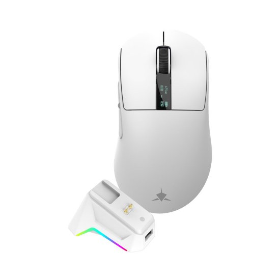 Miš WHITE SHARK WGM-5023 GAWAIN, 12.000 DPI, optički, bežični, bijeli