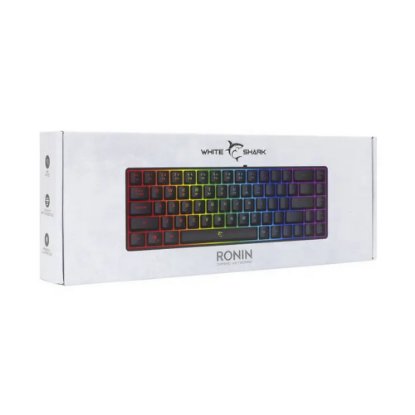 Tipkovnica WHITE SHARK GK-2201 Ronin, RGB, membranska, HR/US layout, crna, USB