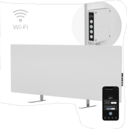 Grijalica AENO AGH0003S, infracrvena, konvektorska, 700 W, do 30 m2, WiFi kontrola, bijela