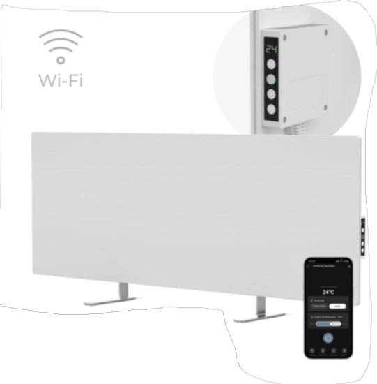 Grijalica AENO AGH0003S, infracrvena, konvektorska, 700 W, do 30 m2, WiFi kontrola, bijela