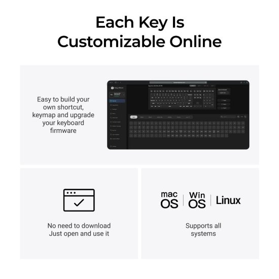 Tipkovnica KEYCHRON Q6 ULTRA 8K, mehanička, bežična, USB, UK layout, crna