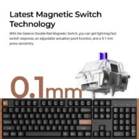 Tipkovnica KEYCHRON K10 HE, mehanička, bežična, USB, UK layout, crna