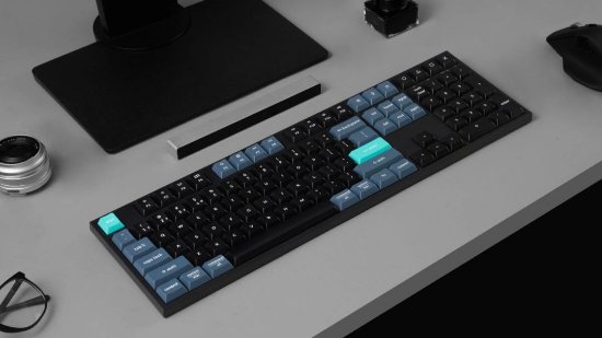 Tipkovnica KEYCHRON B36, membranskai, bežična, USB, UK layout, crna
