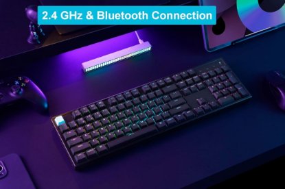 Tipkovnica KEYCHRON K10 HE Rapid Trigger, mehanička, bežična, USB, UK layout, crna