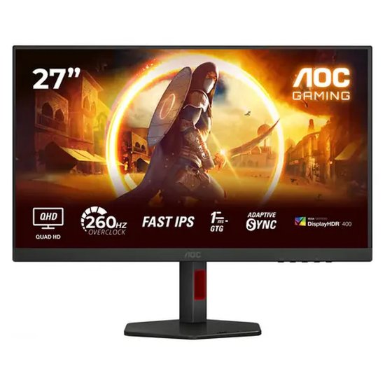 Gaming monitor 27" AOC Q27G4ZR, QHD, IPS, 240Hz, 1ms, 400cd/m2, pivot, crni