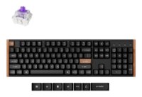 Tipkovnica KEYCHRON K10 HE, mehanička, bežična, USB, UK layout, crna