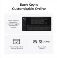Tipkovnica KEYCHRON V1 Ultra, mehanička, bežična, USB, UK layout, crna