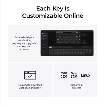 Tipkovnica KEYCHRON V1 Ultra, mehanička, bežična, USB, UK layout, crna