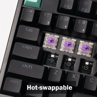 Tipkovnica KEYCHRON K10 HE Rapid Trigger, mehanička, bežična, USB, UK layout, crna