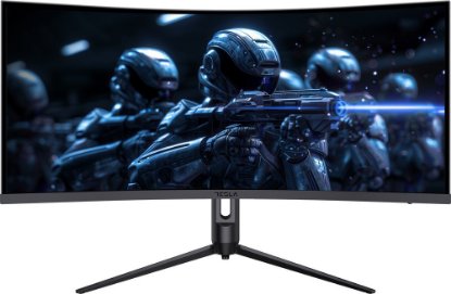 Gaming monitor 34" TESLA GH49 34GH949BW3, UWQHD, VA, 165Hz, 1ms, 500cd/m2, G-Sync, FreeSync, zakrivljeni, zvučnici, crni
