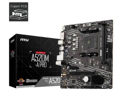 Matična ploča MSI Main Board Desktop A520M-A PRO