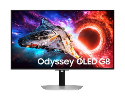 Gaming monitor 32" SAMSUNG G80SH Odyssey LS32HG800SUXE, 4K, OLED, 240Hz, 0.03ms, 300cd/m2, sivi