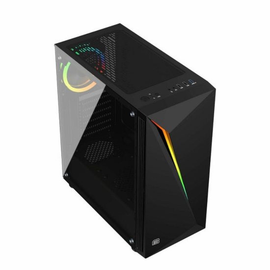 Kućište BIT FORCE RIPPER ARGB-2, ATX Mid-Tower, bez napajanja, crno