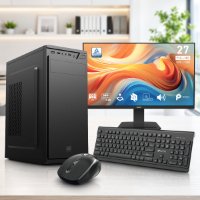 Računalo LINKS Office Bundle 2026 / Ryzen 5 3400G, 16GB DDR4, 512GB SSD NVMe, AMD Radeon Graphics, WiFi, Windows 11, crno, Monitor 27", tipkovnica, miš