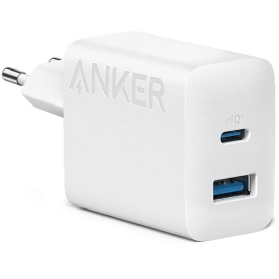 Kućni punjač ANKER KP, 20W, USB-A, USB-C, bijeli