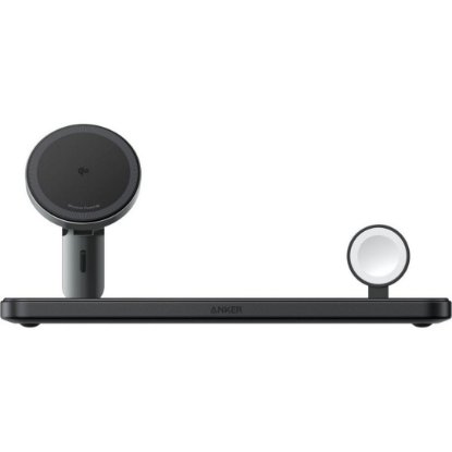 Bežični punjač ANKER, Mag Go PAD 3u1, 15W, B25M1311, crni