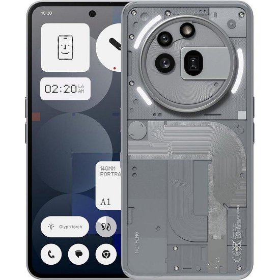 Mobitel NOTHING Phone 3a Pro, 6,77", 12GB, 256GB, Android 15, sivi