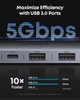 USB HUB ANKER, USB-C 7-u-1, 2x USB-A, 2x USB-C, SD,micro, SD, HDMI