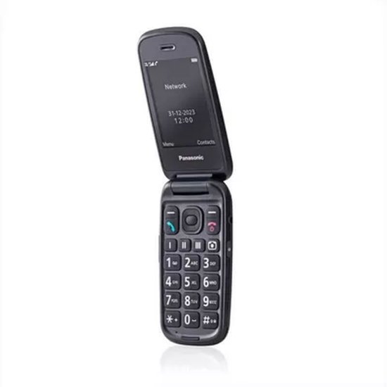 Klasični mobitel PANASONIC KX-TU550EXB, flip, preklopni, crni