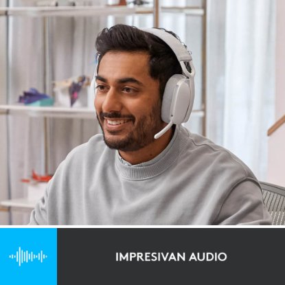 Slušalice LOGITECH Zone Vibe 100, bežične, BT, bijele