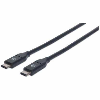 Kabel MANHATTAN, USB 3.2 Gen2, USB-C (M) na USB-C (M), 60W, 1.2 DP Alt Mode, 1.0m