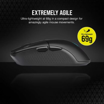 Miš CORSAIR KATAR ELITE, optički, bežični, 26000dpi, crni