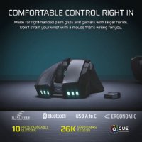 Miš CORSAIR IRONCLAW, optički, bežični, 26000dpi, crni