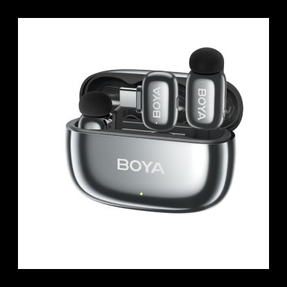 Mikrofon BOYA Mini 2-02, 2 TX i 1 RX + Charging Case, siva
