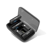 Mikrofon BOYA BOYALINK V2.0, 2 TX i 1 RX + Charging Case, crni