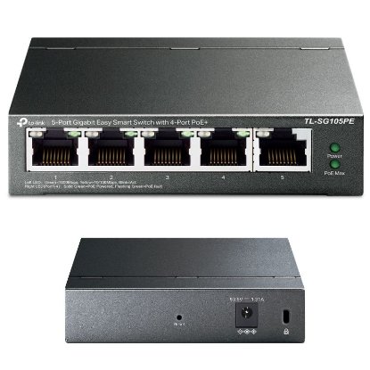 Switch TP-LINK TL-SG105PE, 10/100/1000 Mbps, 5-port, PoE, Smart, metalno kućište