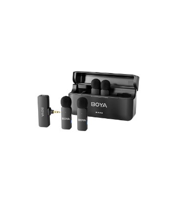 Mikrofon BOYA BY-V4, 4 TX i 1 RX + Charging Case, crni