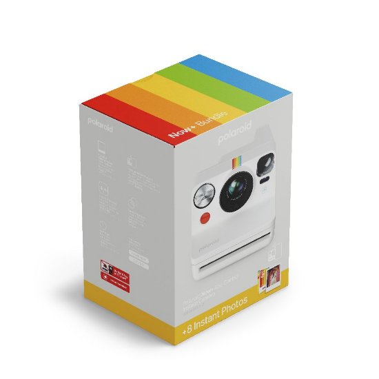 POLAROID instant fotoaparat Originals Now+, Gen.3, bijeli + Color film za I-Type
