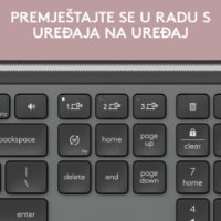 Tipkovnica + miš LOGITECH MK950 Signature Slim Combo, bežična, crna, Bolt Receiver USB