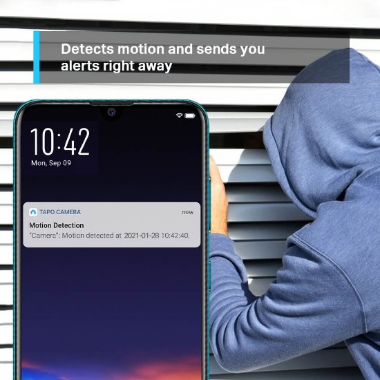 Mrežna nadzorna kamera TP-LINK Tapo C210, 2K, unutarnja, WiFi, Pan/tilt, senzor pokreta, noćno snimanje