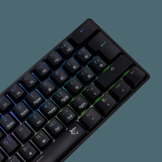 Tipkovnica WHITE SHARK GK-004132 Shinobi-2, RGB, mehanička, smeđi switch, HR, crna