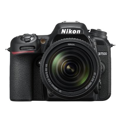 Digitalni fotoaparat NIKON D7500, AF-S DX 18-140mm f/3.5-5.6G ED VR, APS-C senzor, crni