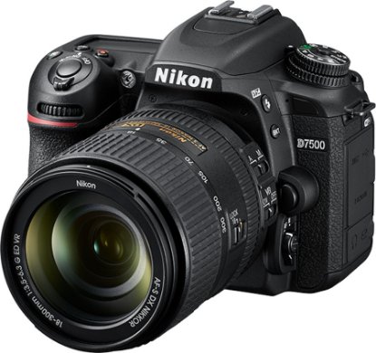 Digitalni fotoaparat NIKON D7500 + AF-S DX NIKKOR 18-300 VR, 20.9 MP, APS-C CMOS senzor, crni