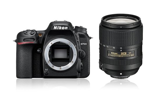 Digitalni fotoaparat NIKON D7500 + AF-S DX NIKKOR 18-300 VR, 20.9 MP, APS-C CMOS senzor, crni