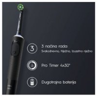 Električna četkica za zube ORAL-B Vitality Pro, crna