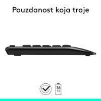 Tipkovnica + miš LOGITECH MK345 Wireless Combo, bežična, crna