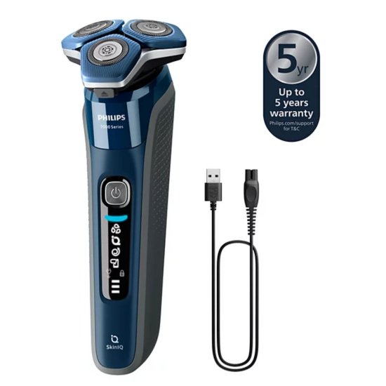 Aparat za brijanje PHILIPS S7885/50, za mokro i suho brijanje, crna/plava