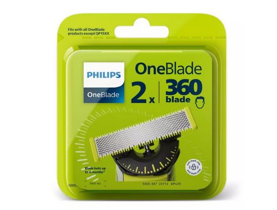 Zamjenske oštrice PHILIPS QP420/50 OneBlade Pro 360, 2 kom