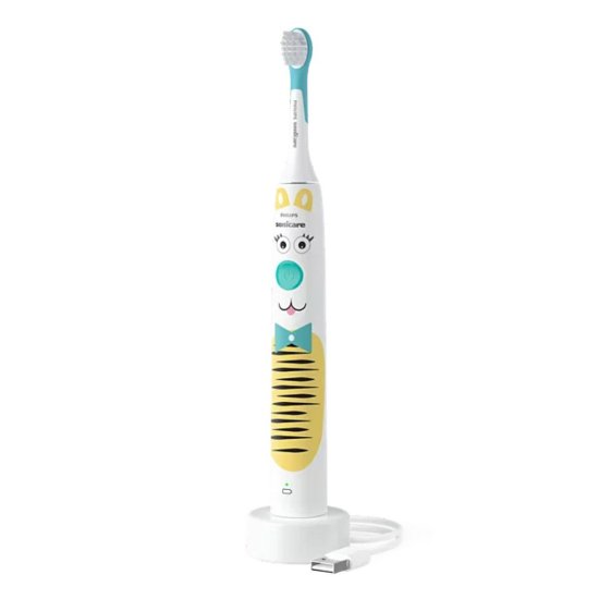 Dječja električna četkica za zube PHILIPS HX3601/01, sonična, bijela