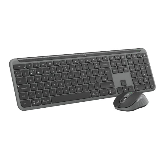 Tipkovnica + miš LOGITECH MK950 Signature Slim Combo, bežična, crna, Bolt Receiver USB