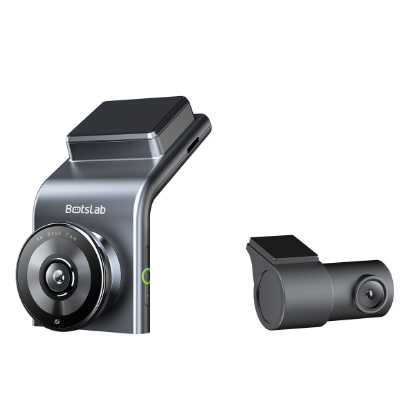 Auto kamera BOTSLAB G300H PLUS, 4K prednja + zadnja kamera, GPS, crna