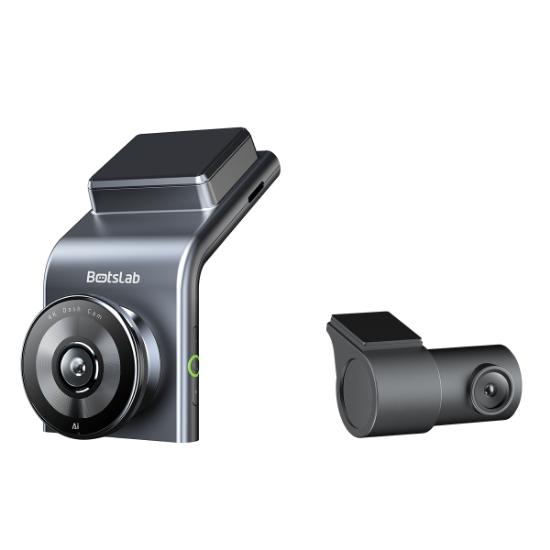 Auto kamera BOTSLAB G300H PLUS, 4K prednja + zadnja kamera, GPS, crna
