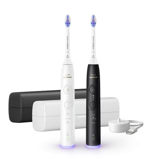 Električna četkica za zube PHILIPS HX7419/01, 2 kom, sonična, bijelo/crna