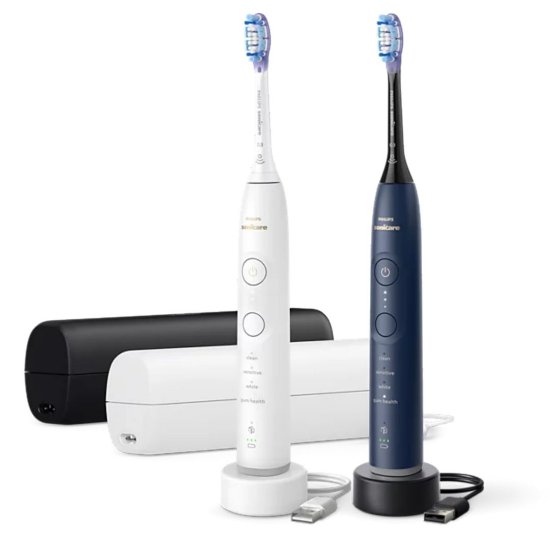 Električna četkica za zube PHILIPS HX7429/01, duopack 2 kom, 2 kom, sonična, plava/bijela