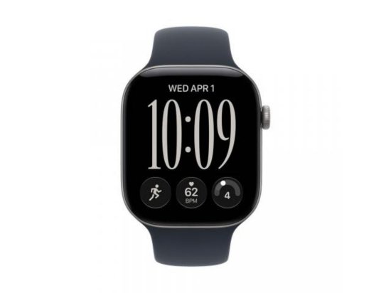 Pametni sat APPLE WATCH SERIES 12 GPS, 46mm, Sivo aluminijsko kućište, Navy Blue sportska narukvica S/M